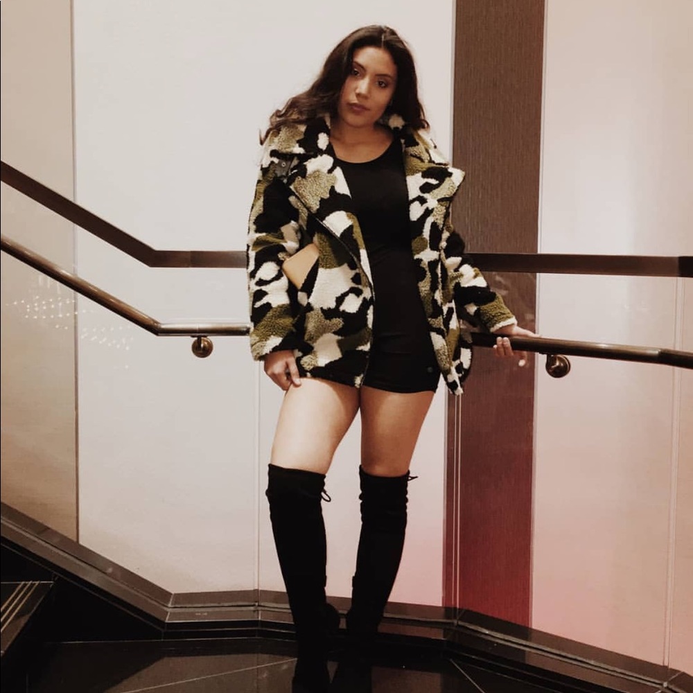 Camo print jacket!